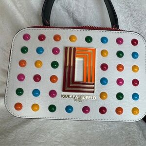 KARL LAGERFELD Paris Women's Simone Studded Crossbody Sold Out Collection NWT
